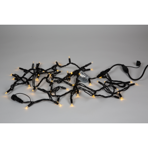 De Kerstwinkel String Lights LED zwart